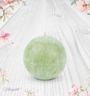 Svíčka Koule velká – Olivová / Bergamot a Verbena / Květinka